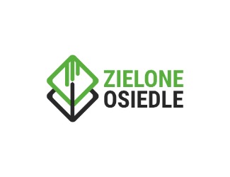 Projekt logo dla firmy Zielone Osiedle | Projektowanie logo